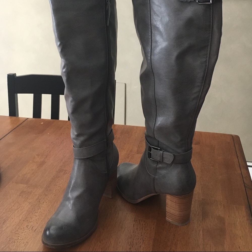 Faux Leather Over the Knee Boots “Torrid”
